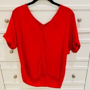 Red blouse